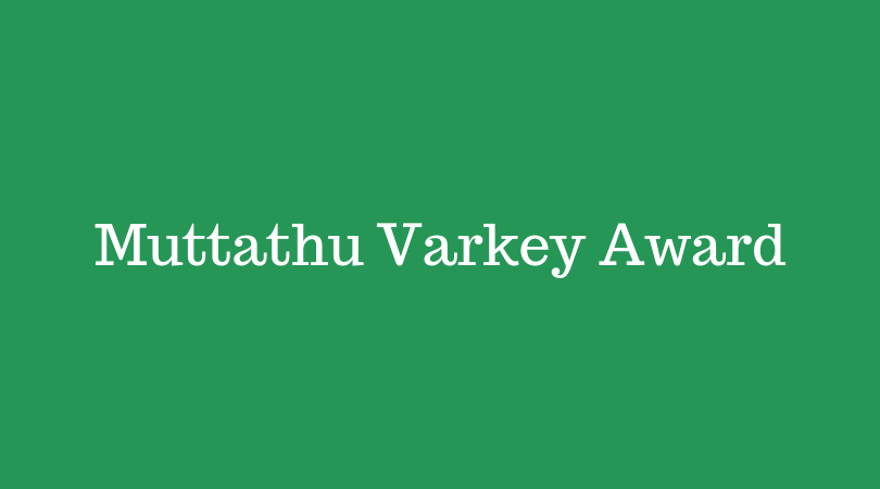 Muttathu Varkey Award