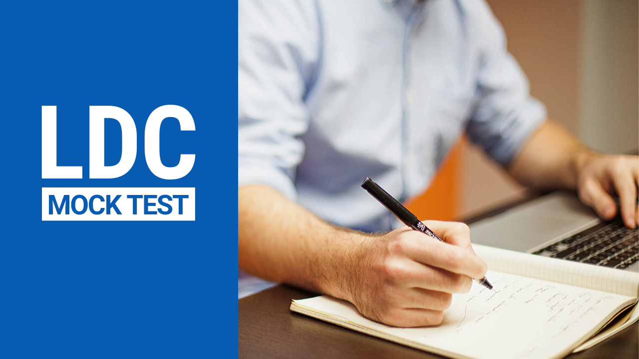 LDC Mock Test 2020 New LDC Mock Test 2020 New